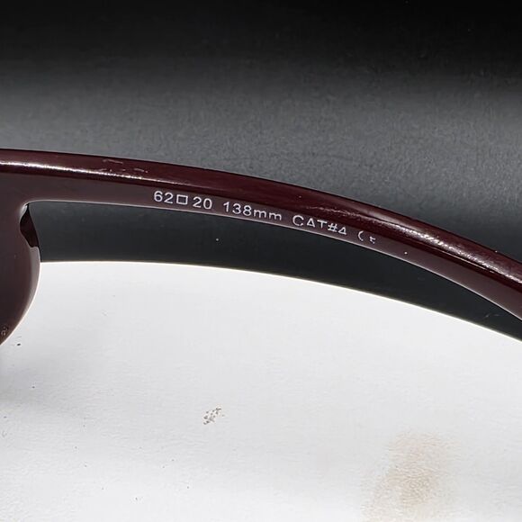 Vintage GUCCI Couture 1326 Deep Red GG Logo Fashion Oversized Runway Sunglasses